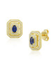 Cercei Aur 18k Diamante, Safire DERUVO