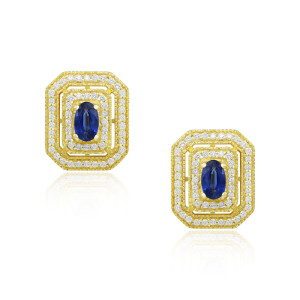 Cercei Aur 18k Diamante, Safire DERUVO