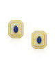 Cercei Aur 18k Diamante, Safire DERUVO