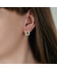 Cercei Aur 18k Diamante, Safire DERUVO