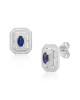 Cercei Aur 18k Diamante, Safire DERUVO