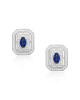 Cercei Aur 18k Diamante, Safire DERUVO