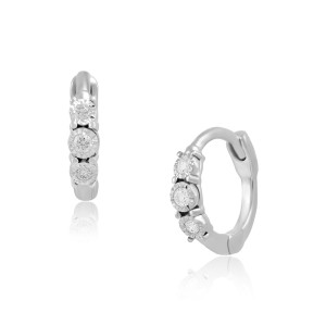 Cercei Nou Nascut Aur 18k Diamante BLANCO'S