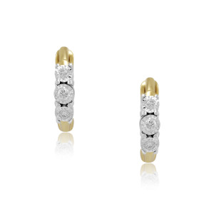 Cercei Nou Nascut Aur 18k Diamante BLANCO'S