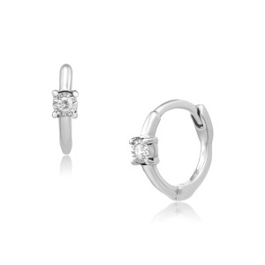 Cercei Nou Nascut Aur 18k Diamante BLANCO'S