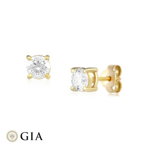 Cercei Aur 18k Diamante GIA BLANCO'S