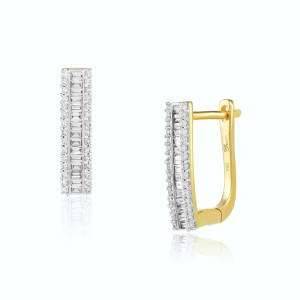 Cercei Aur 18k Diamante BLANCO'S