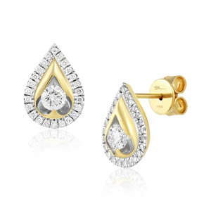Cercei Aur 18k Diamante BLANCO'S