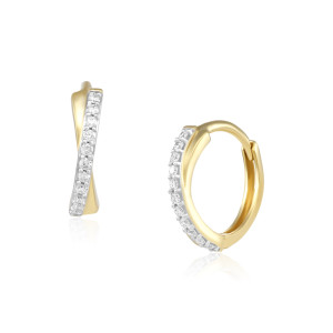 Cercei Copii Aur 18k Diamante BLANCO'S