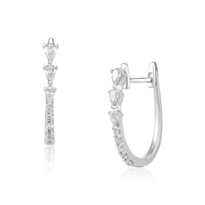 Cercei Aur 18k Diamante BLANCO'S