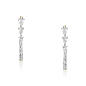 Cercei Aur 18k Diamante BLANCO'S