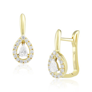Cercei Aur 18k Diamante BLANCO'S