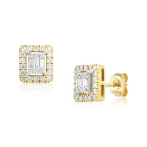 Cercei Aur 18k Diamante BLANCO'S