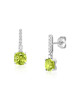 Cercei Aur 18k Diamante, Peridot DERUVO