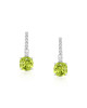 Cercei Aur 18k Diamante, Peridot DERUVO