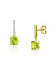 Cercei Aur 18k Diamante, Peridot DERUVO