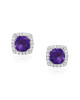 Cercei Aur 18k Diamante, Ametiste DERUVO Cercei Aur 18k Diamante, Ametiste DERUVO