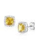 Cercei Aur 18k Diamante, Citrine DERUVO Cercei Aur 18k Diamante, Citrine DERUVO