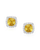 Cercei Aur 18k Diamante, Citrine DERUVO Cercei Aur 18k Diamante, Citrine DERUVO
