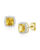 Cercei Aur 18k Diamante, Citrine DERUVO Cercei Aur 18k Diamante, Citrine DERUVO