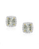 Cercei Aur 18k Diamante, Ametiste Verzi DERUVO Cercei Aur 18k Diamante, Ametiste Verzi DERUVO