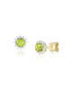 Cercei Aur 18k Diamante, Peridot DERUVO