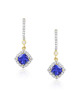Cercei Aur 18k Diamante, Tanzanit DERUVO Cercei Aur 18k Diamante, Tanzanit DERUVO