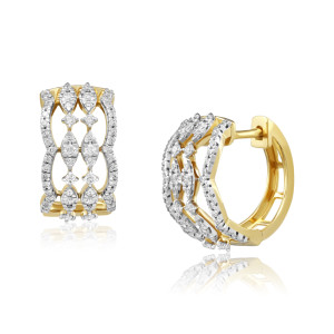 Cercei Aur 18k Diamante BLANCO'S