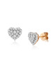 Cercei Inima Aur 18k Diamante BLANCO'S