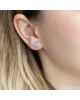 Cercei Inima Aur 18k Diamante BLANCO'S