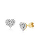 Cercei Inima Aur 18k Diamante BLANCO'S