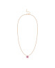 Colier Aur 18k Diamante, Safire Roz DERUVO