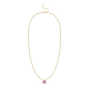 Colier Aur 18k Diamante, Safire Roz DERUVO