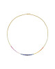 Colier Tennis Aur 18k Safire Multicolore, Rubine DERUVO