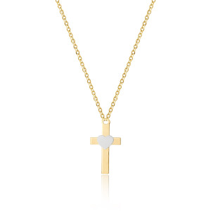 Colier Copii Cruciulita Inima Aur 14k SABRINI