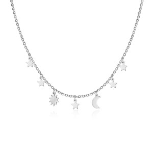 Colier Semiluna, Soare, Stea Aur 14k SABRINI