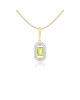 Pandantiv cu Lant Aur 18k Diamante, Peridot DERUVO