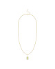 Pandantiv cu Lant Aur 18k Diamante, Peridot DERUVO