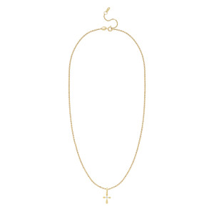 Pandantiv Cruce cu Lant Aur 18k Diamante BLANCO'S