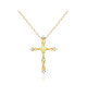 Pandantiv Cruce cu Lant Aur 18k Diamante, Opal DERUVO