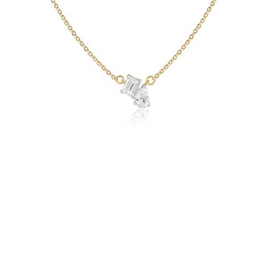 Pandantiv cu Lant Aur 18k Diamante BLANCO'S
