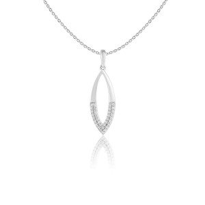 Pandantiv cu Lant Aur 18k Diamante BLANCO'S