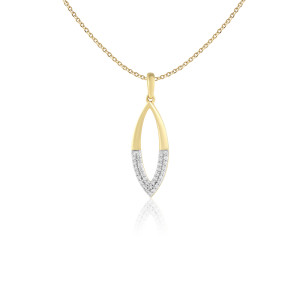 Pandantiv cu Lant Aur 18k Diamante BLANCO'S