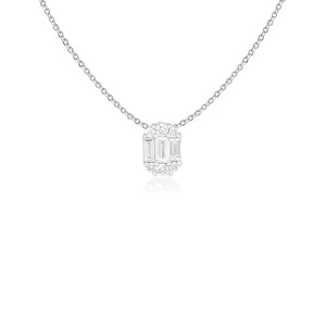 Pandantiv cu Lant Aur 18k Diamante BLANCO'S