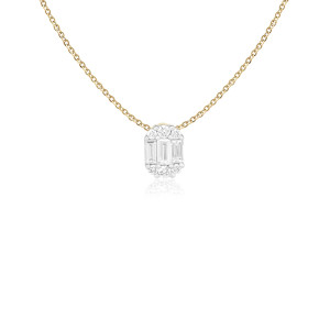Pandantiv cu Lant Aur 18k Diamante BLANCO'S