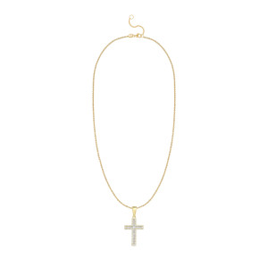 Pandantiv Cruce Aur 18k Diamante BLANCO'S