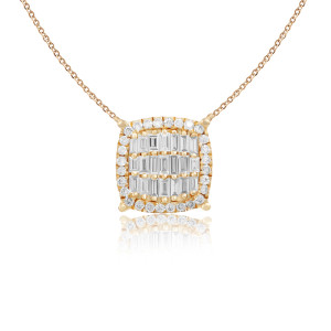 Pandantiv cu Lant Aur 18k Diamante BLANCO'S
