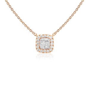 Pandantiv cu Lant Aur 18k Diamante BLANCO'S 