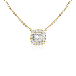 Pandantiv cu Lant Aur 18k Diamante BLANCO'S