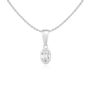 Pandantiv cu Lant Aur 18k Diamante BLANCO'S